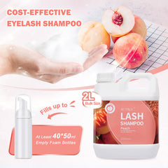 ACTROL peach cleanser pump-head close-up for easy home care