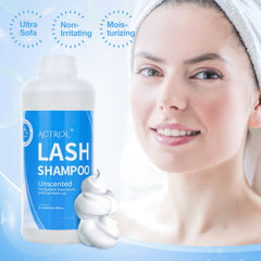 ACTROL eyelash cleanser safety cap design reduces leakage and keeps contents sanitary.