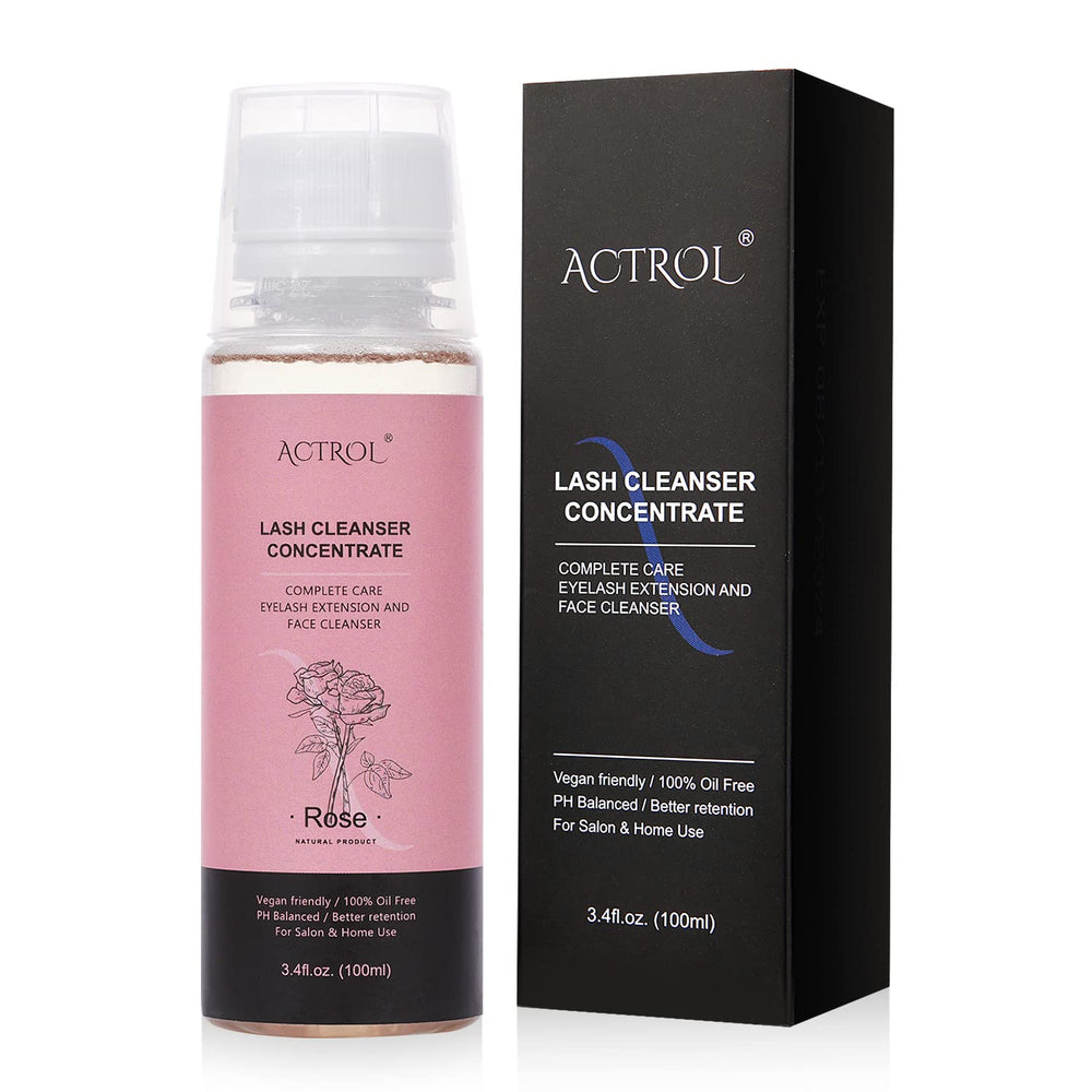 ACTROL eyelash shampoo concentrate bottle for gentle lash extension cleansing
