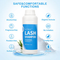 ACTROL Eyelash Shampoo designed for professional salon use