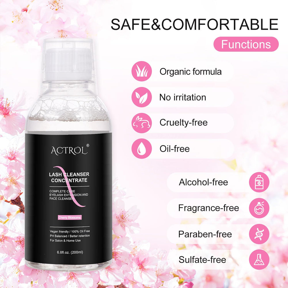 ACTROL Lash Shampoo Bottle 60ml for easy DIY dilution and use