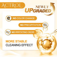 ACTROL shampoo application lather close-up demonstrates cleansing.