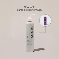 Acure Bonding Shampoo lather action shows gentle cleansing suitable for daily use.
