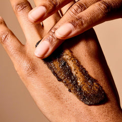 Acure Brightening Scrub contains clay and niacinamide for texture refinement.