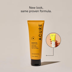 Close-up of fine exfoliating grains in Acure Brightening Facial Scrub
