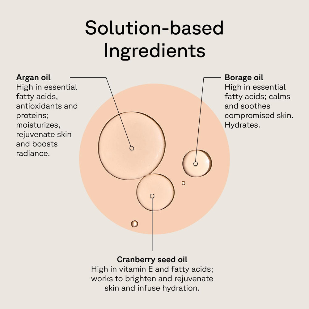 Acure Brightening Glow Serum with cranberry seed oil supports a glowing complexion