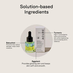 Acure cruelty-free packaging shown as part of vegan skincare commitment.
