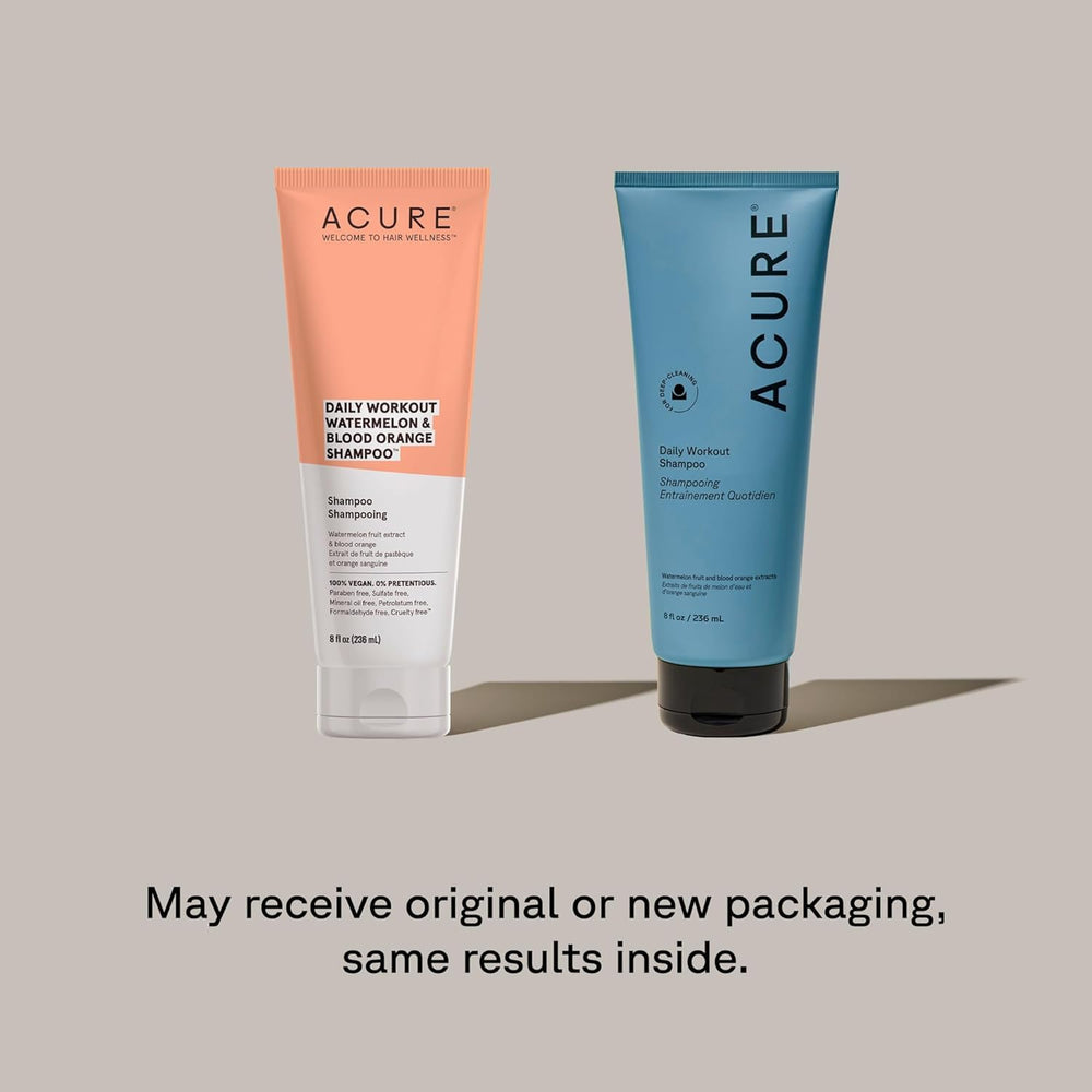 Acure Daily Workout Watermelon Conditioner bottle delivering easy detangling and hydration.