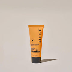 Morning skincare set including moisturizer and sunscreen for sensitive skin.
