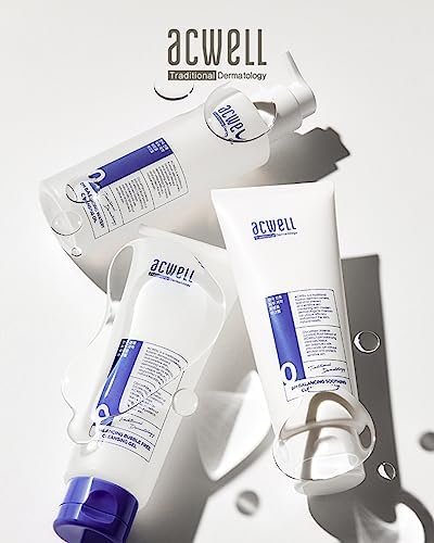ACWELL facial cleansing routine visual for gentle pore cleansing