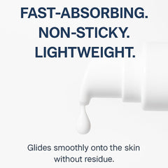 AD SOLUTION ATO serum application swab shows quick absorption.