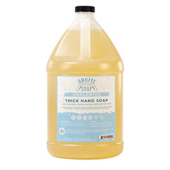 Adams Handmade Soap castile thick bottle pour shows concentrated hand wash