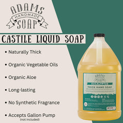 Adams Handmade Soap eucalyptus scent image highlights refreshing aroma for a soothing hand wash routine
