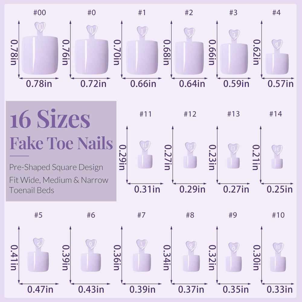AddFavor glossy purple toe nails design offers salon-like shine at home.