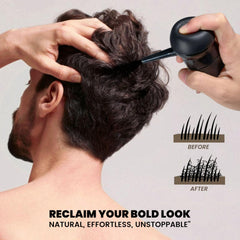 Adglamful front packaging with included spray and fibers for quick touch-ups