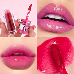 ADMD applying tint with finger to lips for hydrated, stained finish
