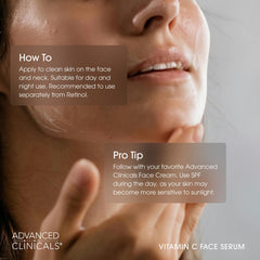 Advanced Clinicals application steps image—quick guide for face and body use