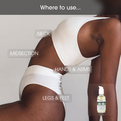 Advanced Clinicals Collagen Oil glide over skin for quick absorption.