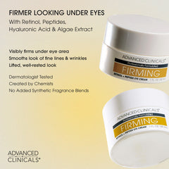 Advanced Clinicals firming retinol eye cream for refreshed look