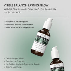 Advanced Clinicals Niacinamide Serum dropper dispensing for smooth application