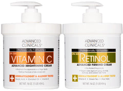 Advanced Clinicals Retinol Body Cream texture shows smooth, hydrated skin benefits