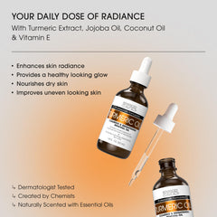 Advanced Clinicals Turmeric Oil Serum dropper for precise application.