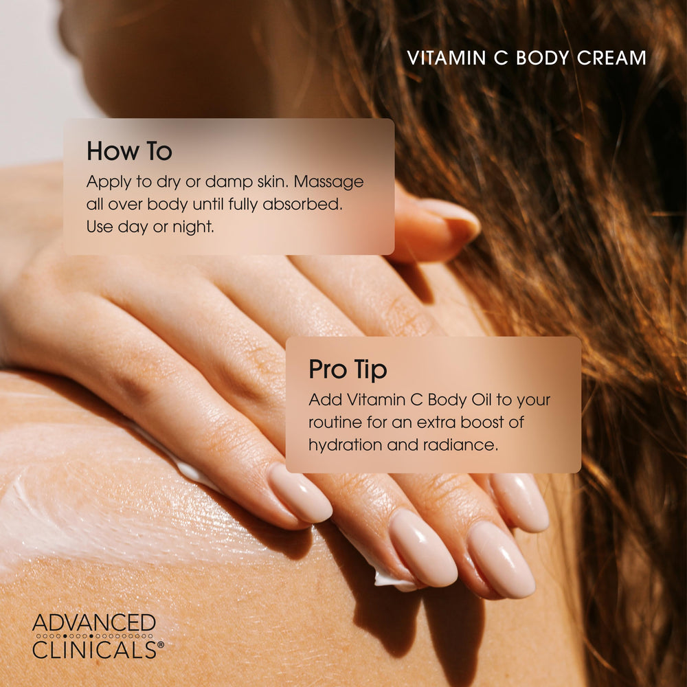 Advanced Clinicals Vitamin C Cream for daytime use in daily routine.