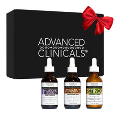Advanced Clinicals Vitamin C serum bottle brightens and evens skin tone.