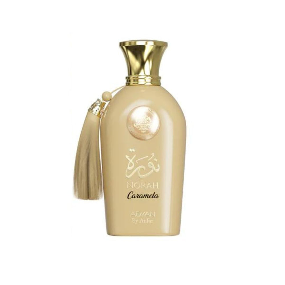 Adyan Norah Caramela box packaging, elegant gift-ready presentation.