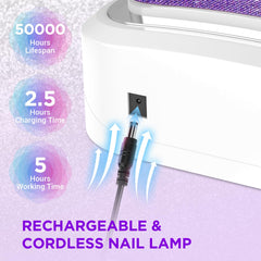 Aedavey portable nail dryer ideal for quick gel sessions at home.