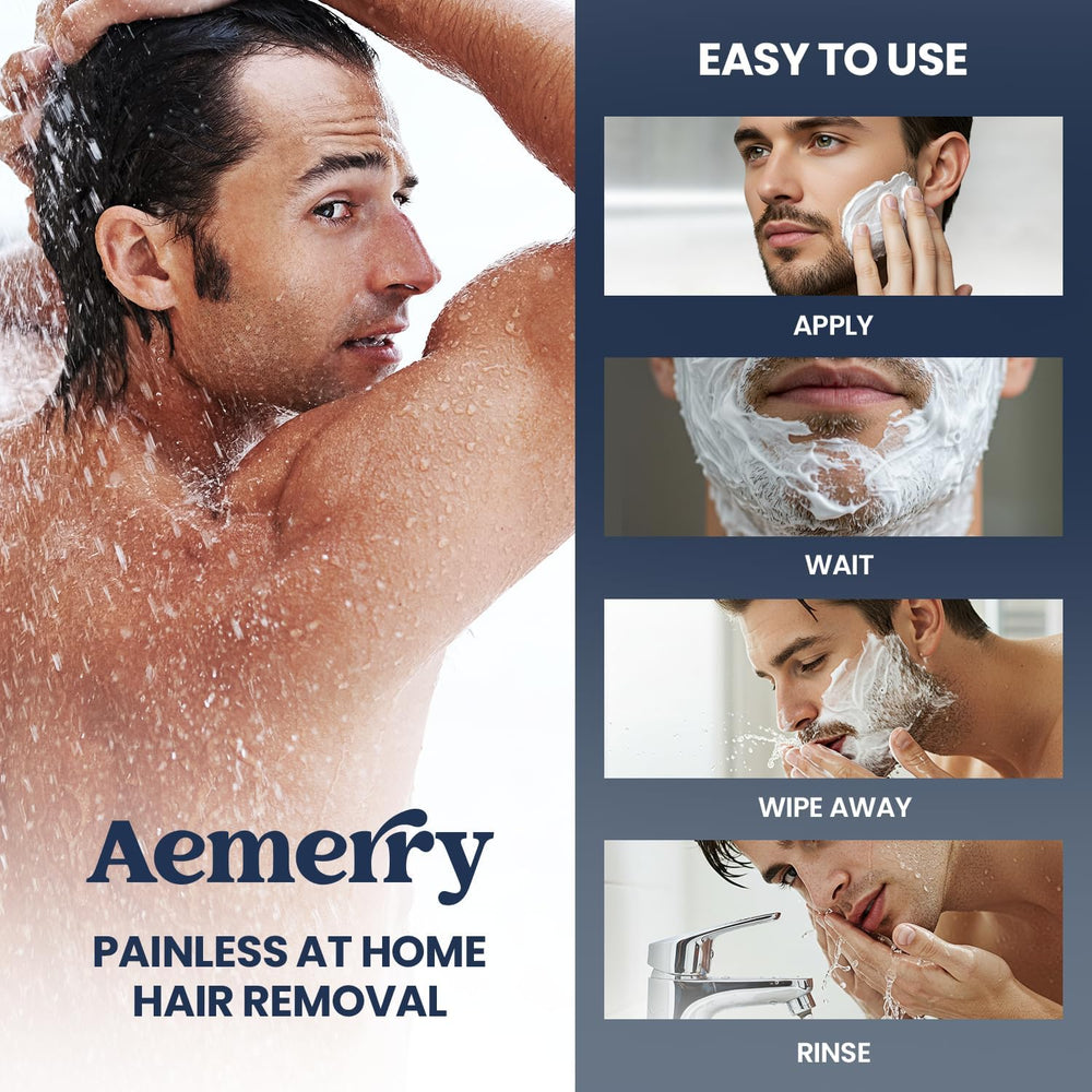 Aemerry bikini area use illustration shows safe, guided private hair removal.