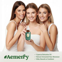 Aemerry Cyperus Rotundus Oil moisturizing blend nourishes all skin types daily.