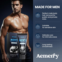 Aemerry Hair Removal Cream application glide shows smooth spreading for even coverage.