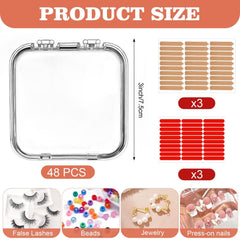 Aemygo clear nail display case offering crystal-clear visibility of designs