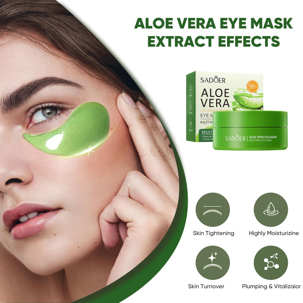 Aero Zen Aloe Vera Eye Mask 120-piece pack for ongoing care