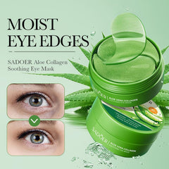 Aero Zen Aloe Vera Eye Mask being used before bed for relaxation