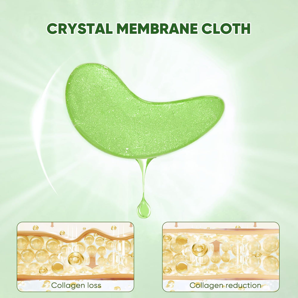 Aero Zen Aloe Vera Eye Mask close-up reveals smooth hydrogel texture