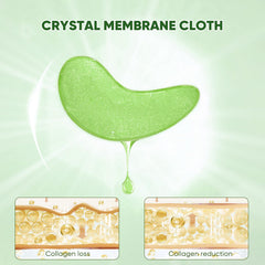 Aero Zen Aloe Vera Eye Mask close-up reveals smooth hydrogel texture
