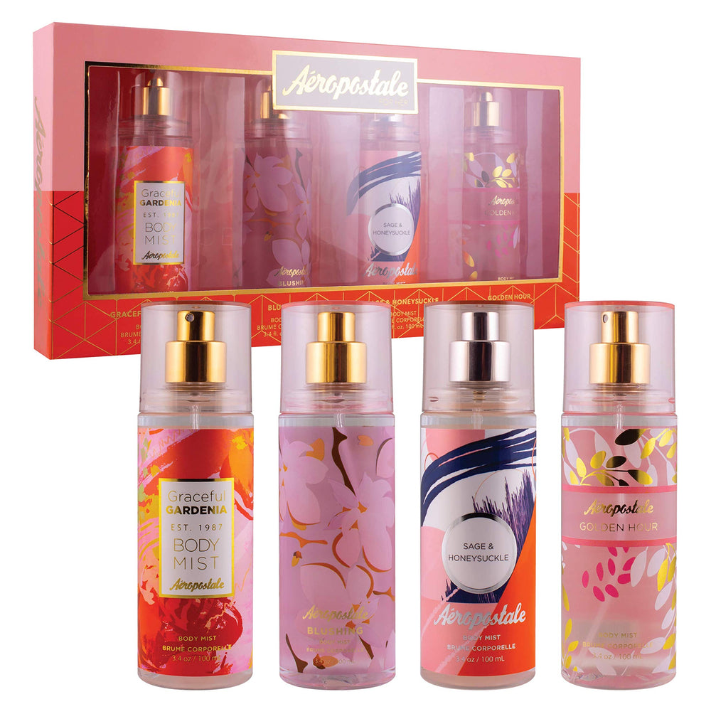 Aeropostale Artistic Expression Gift Set image showing four scents for daily fragrance layering