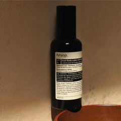 Aesop Avail spearmint leaf aroma refreshes the senses.