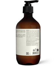 Aesop Eleos cleanser on bathroom shelf ready for refreshing cleanse.