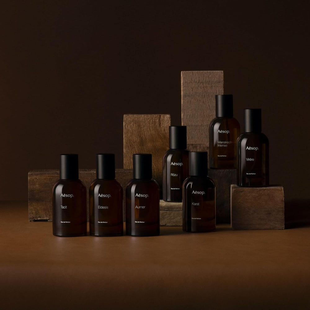 Aesop Marrakech Intense clove highlight, warm spice accent for evenings.