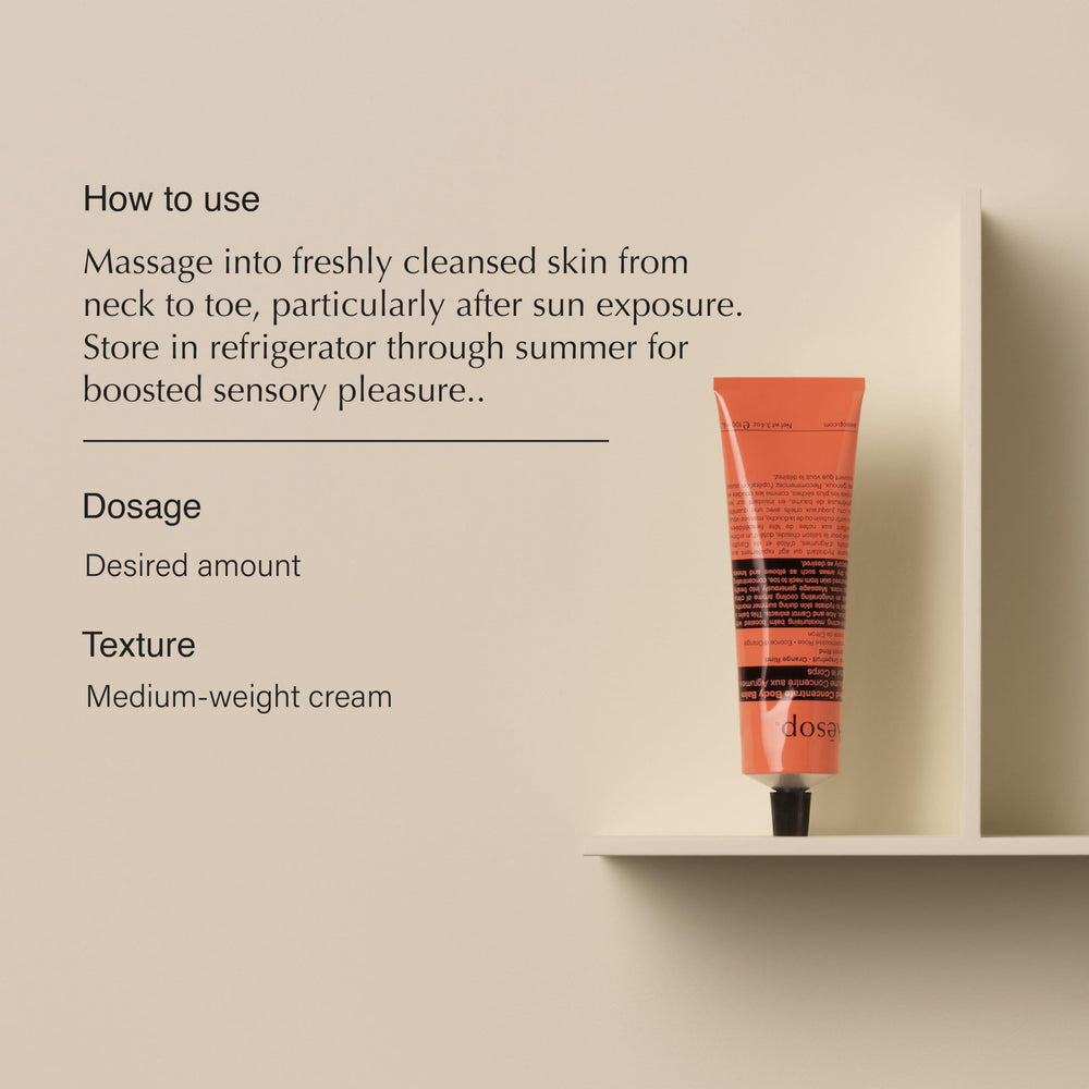 Aesop Rind Balm texture close-up showing light, quick-absorbing hydration.