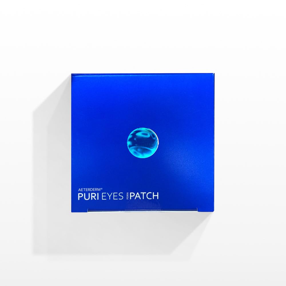 AETERDERM Puri Eyes PDRN Patch texture close-up showing cooling hydrogel