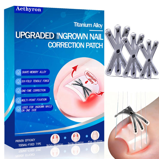 Aethyron ingrown toenail corrector with star-6-angle design for multi-point support