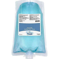 Afia Ocean Mist Foaming Hand Cleaner bottle with pour demonstrates quick, gentle hand cleansing for busy spaces