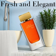 AFLUXE Bliss Soir model wearing fragrance ready for upscale events.