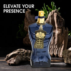 AFLUXE Blue For Men Gold bottle pour shot ideal for daily wear.