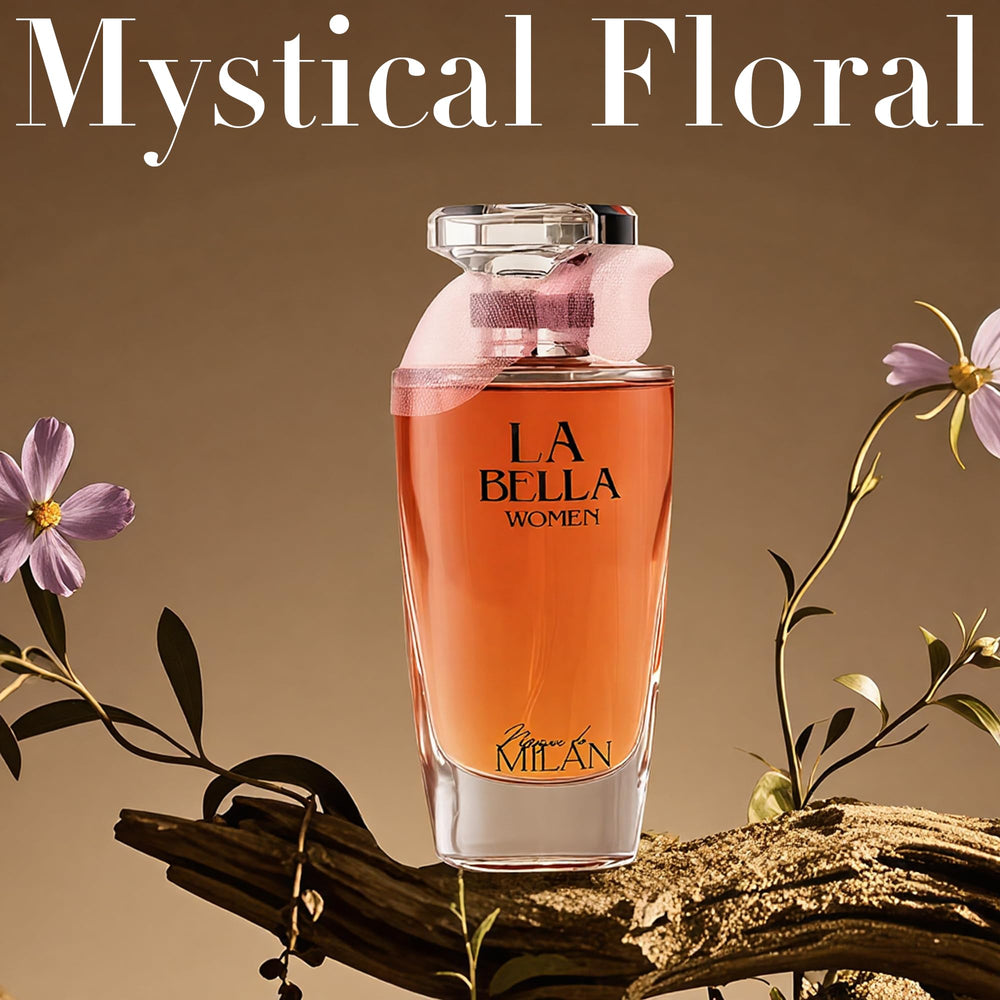 AFLUXE LA BELLA clear glass bottle close-up for modern elegance