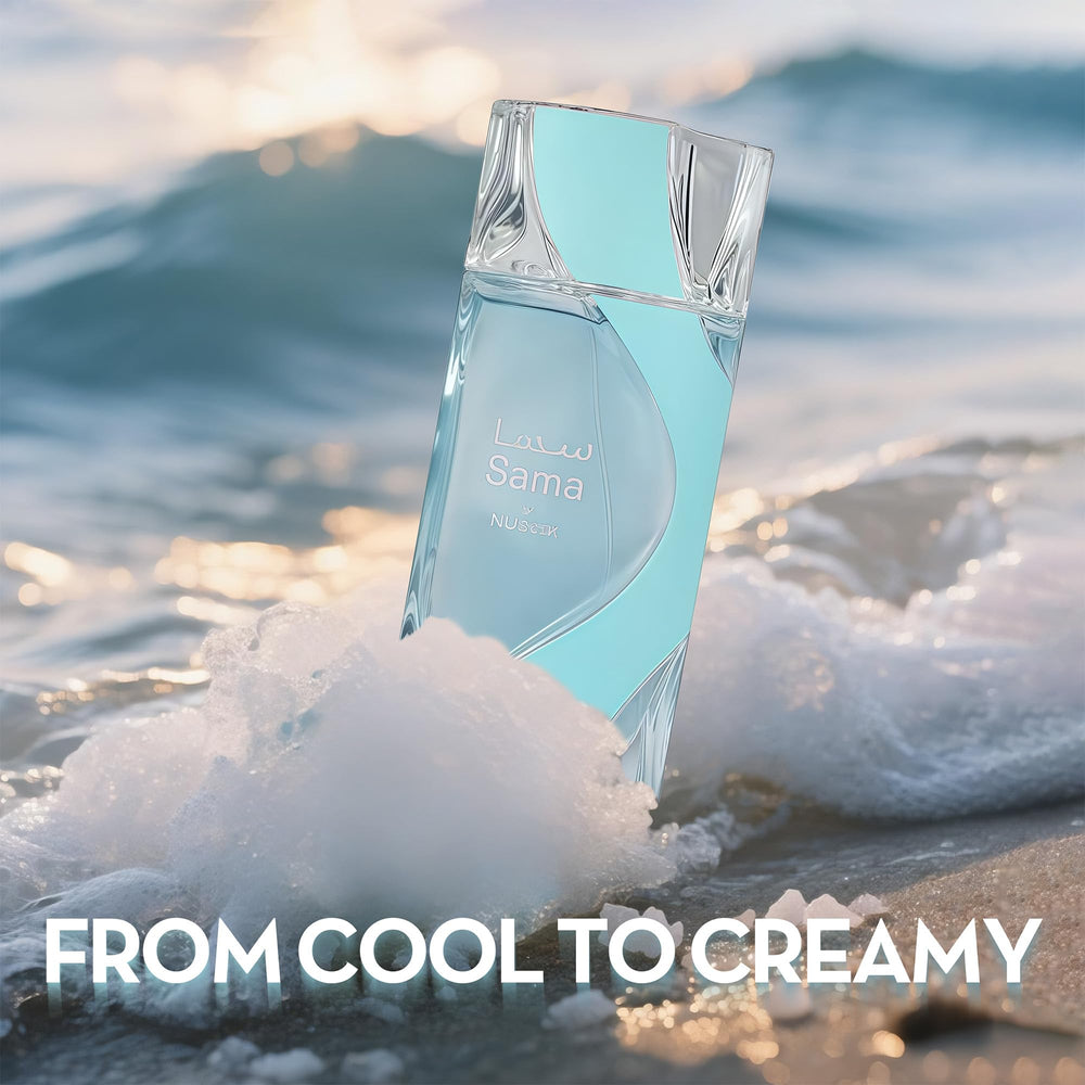 AFLUXE Sama mid notes blend rose, birch, patchouli for elegant warmth.